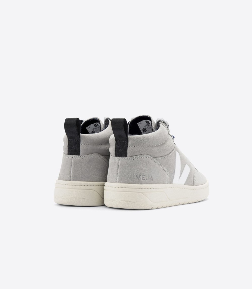 Veja Trainers Mens Grey/White - Roraima Suede - XGNA-61957